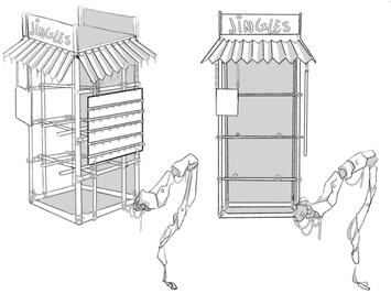 Merchant's Wagon Photoshop, Clip Studio Paint (college)