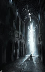 Castle Throne Room, personal work Photobash, matte painting Photoshop, used online images. (college)