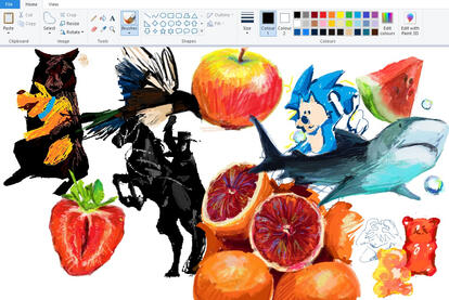 MSPaint sketch page