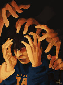 Self portrait, 'with a twist'. Clip Studio Paint