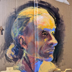 Portrait, 1hr acrylic