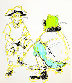 'funny hats' - Society life drawing session