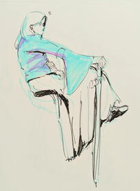 5 min, society life drawing session